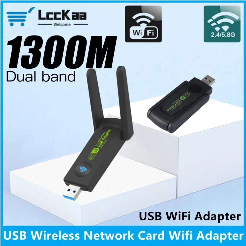 LccKaa 1300Mbps USB  , AC1300   2.4GHz 5GHz, ׳ , 802.11b/n/g/ac ǻ PC Ʈũ ī ù